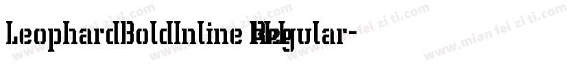 LeophardBoldInline Regular字体转换